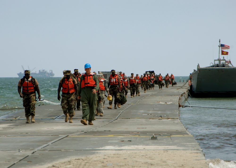 Landing craft practice resupply missions