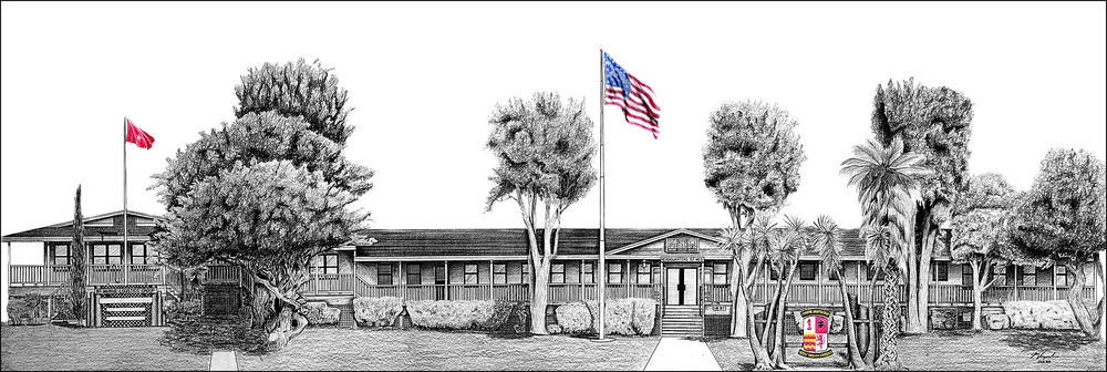 Drawing from Inspiration: 1st Marine Logistics Group officer expresses self through art