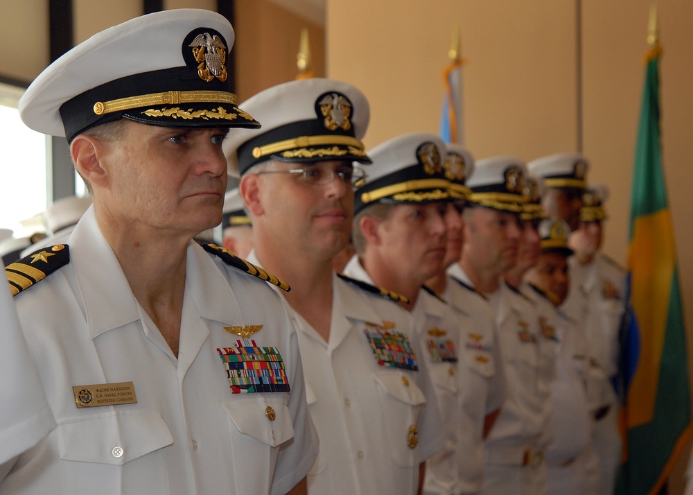 Rear Adm. Victor G. Guillory takes command