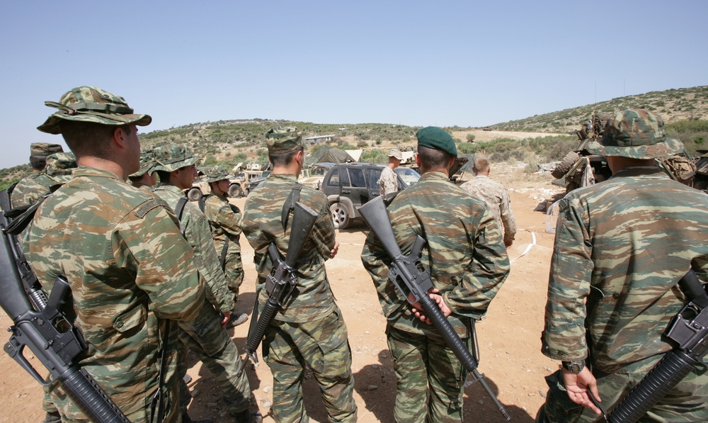 22nd MEU trains with Greek Marines