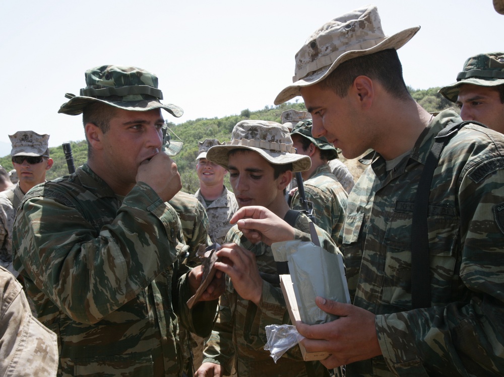 22nd MEU trains with Greek Marines