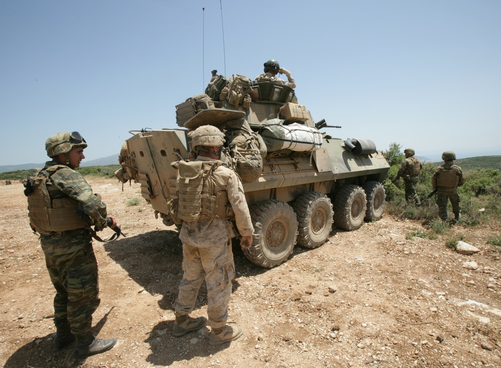 22nd MEU trains with Greek Marines