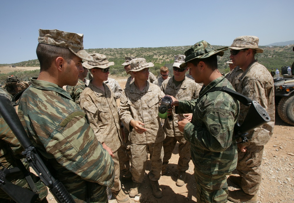 22nd MEU trains with Greek Marines