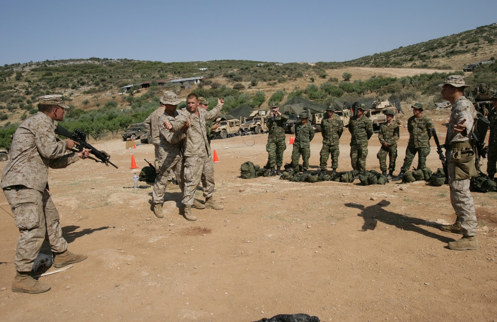 22nd MEU trains with Greek Marines