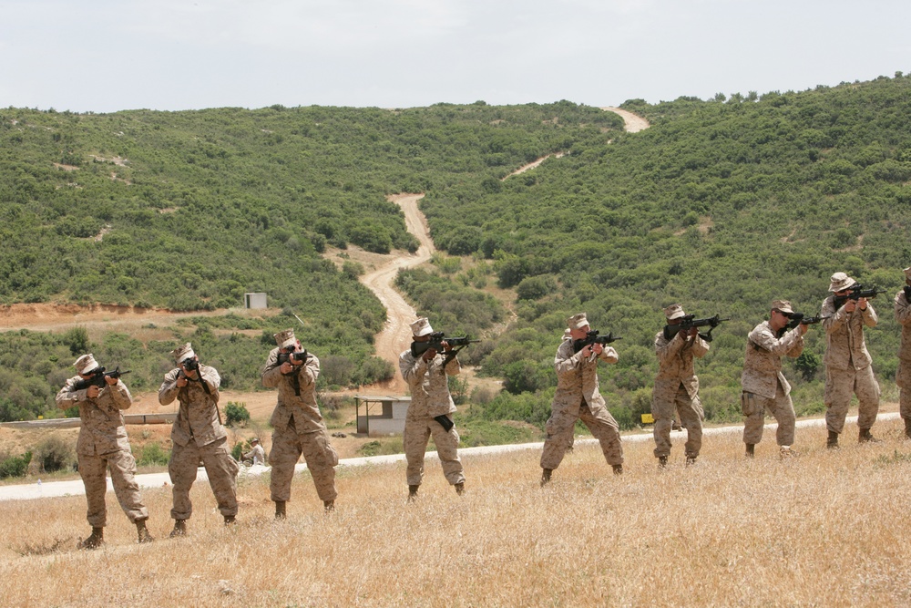 22nd Marine Expeditionary Unit trains with Greek Marines