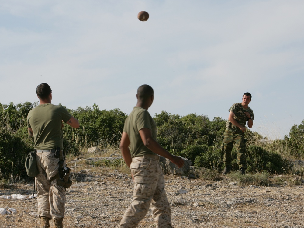 22nd Marine Expeditionary Unit trains with Greek Marines