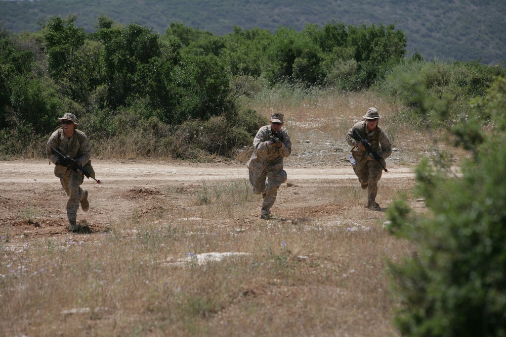 22nd Marine Expeditionary Unit trains with Greek Marines