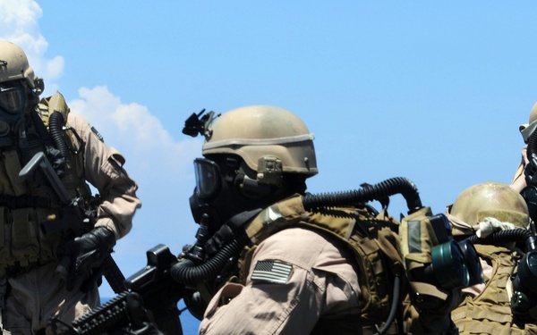 Explosive Ordnance Disposal Fast Ropes Into Action