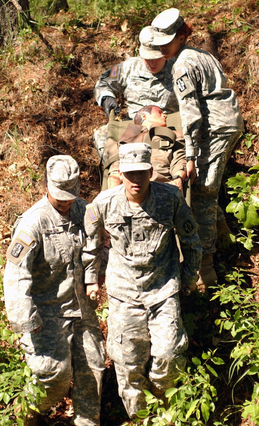 Outside Training for Soldiers of 325th Combat Support Hospital