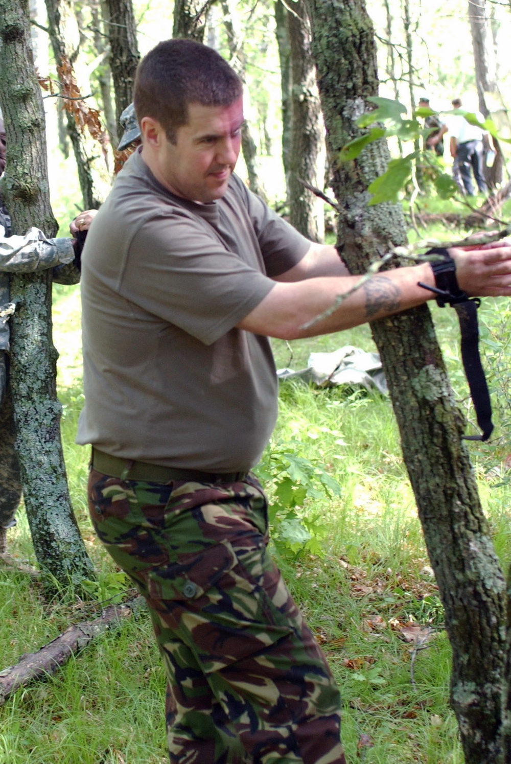 Outside Training for Soldiers of 325th Combat Support Hospital