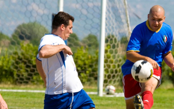 Soccer game celebrates 50th anniversary of Naval Air Station Sigonella