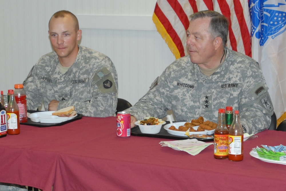 The Inspector General visits with troops at Contingency Operating Base Basra