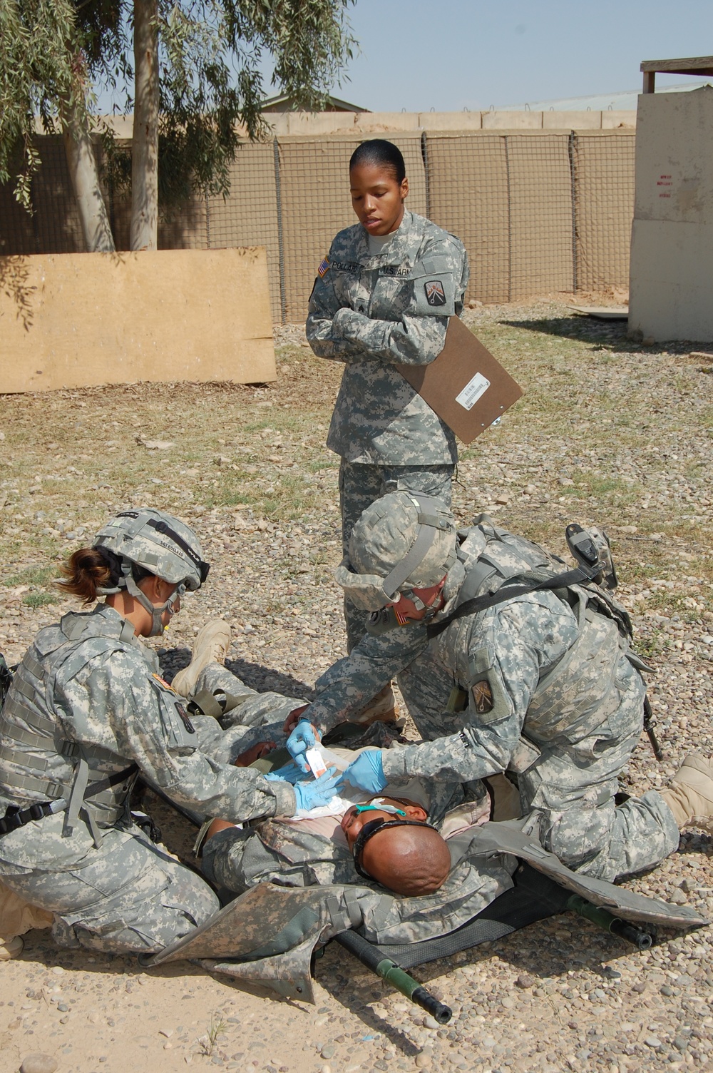 Medical Non-commissioned Officer leads from the front