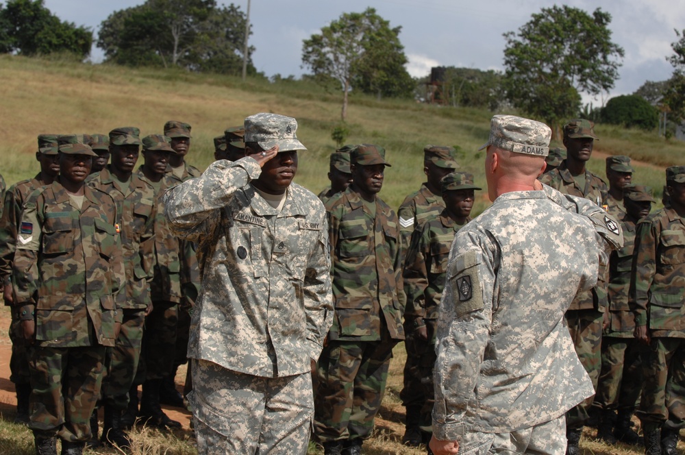 Combined Joint Task Force-Horn of Africa Counter Terrorism Class Graduates 133 Ugandian Soldiers