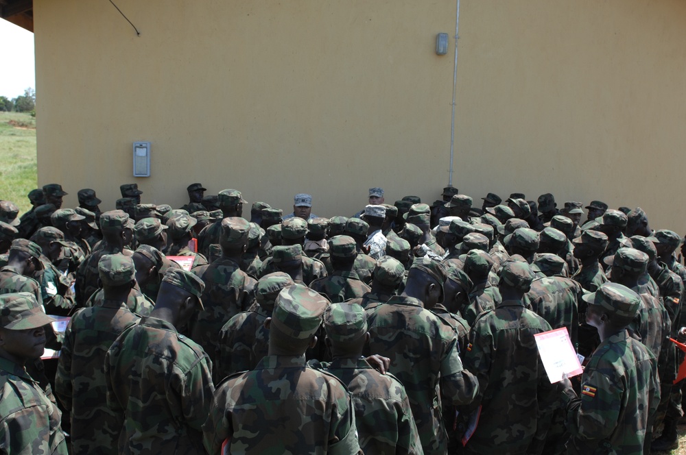 Combined Joint Task Force-Horn of Africa Counter Terrorism Class Graduated 133 Ugandian Soldiers