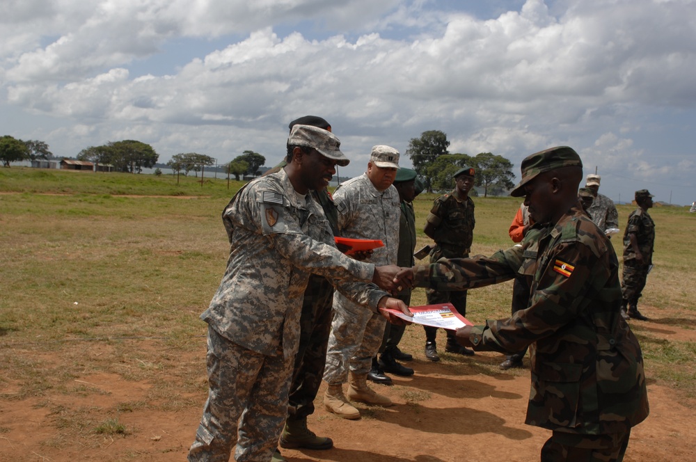 Combined Joint Task Force-Horn of Africa Counter Terrorism Class Graduated 133 Ugandian Soldiers