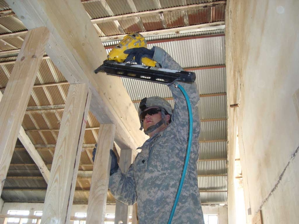 Constuction near completion on Iraqi  Army/U.S. operations center