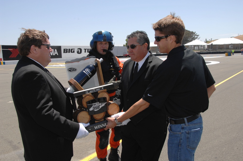 Air Station San Francisco Delivers NASCAR Trophy