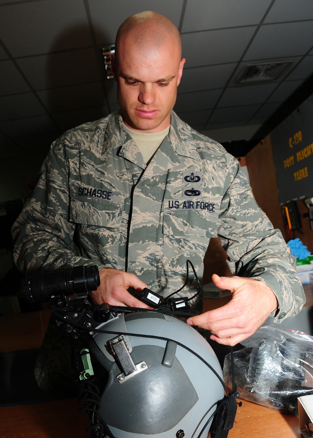 Eyes in the Dark -- 817th Maintains C-17 Aircrew NVG's