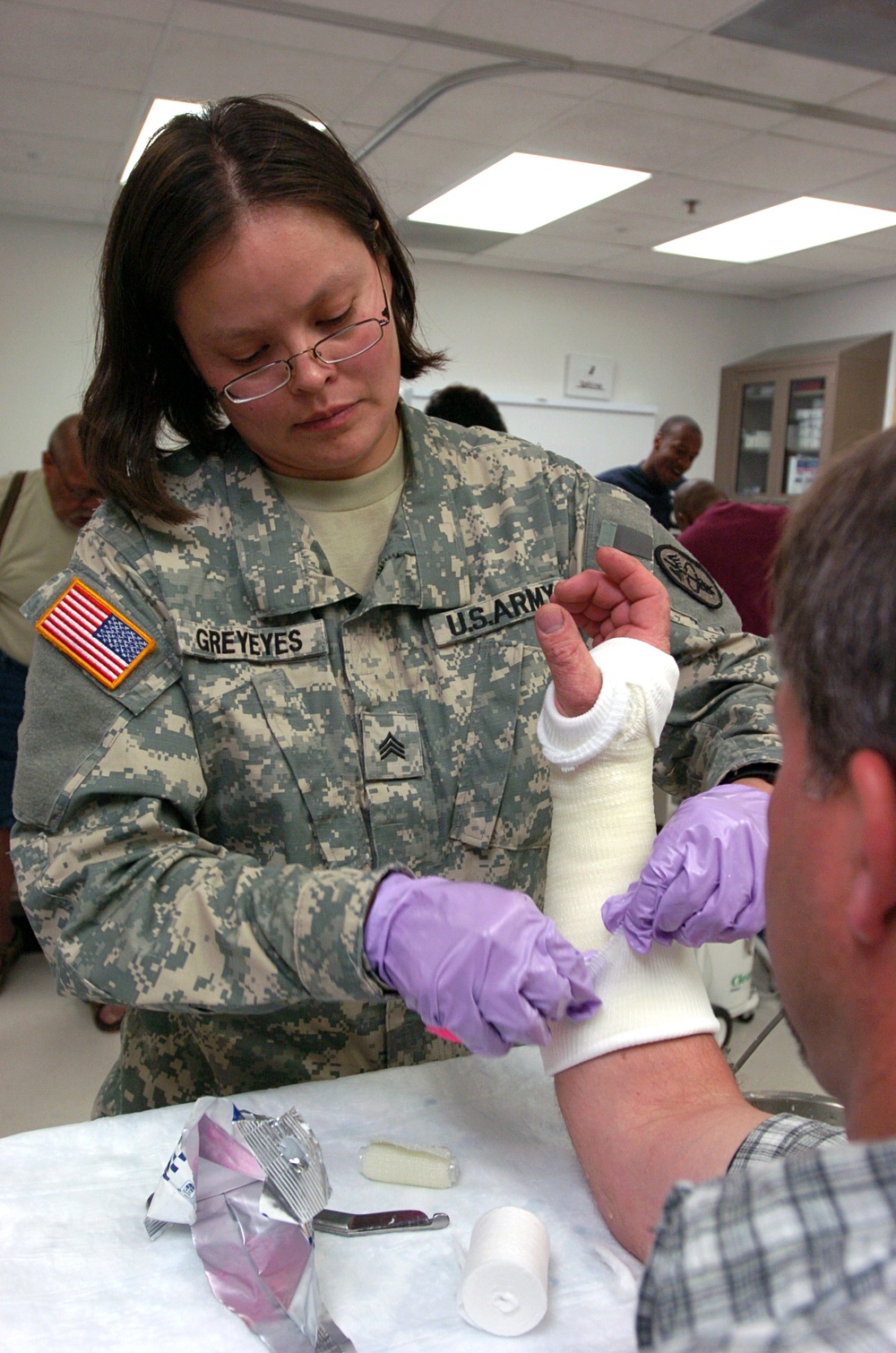 Encouragement from Womack Army Medical Center