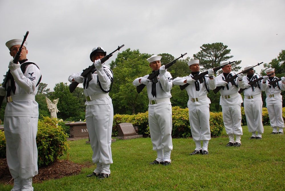 The Commander Navy Region Mid-Atlantic Honor Guard