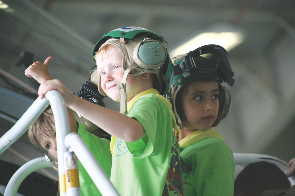 Cub Scouts visit the Air Station
