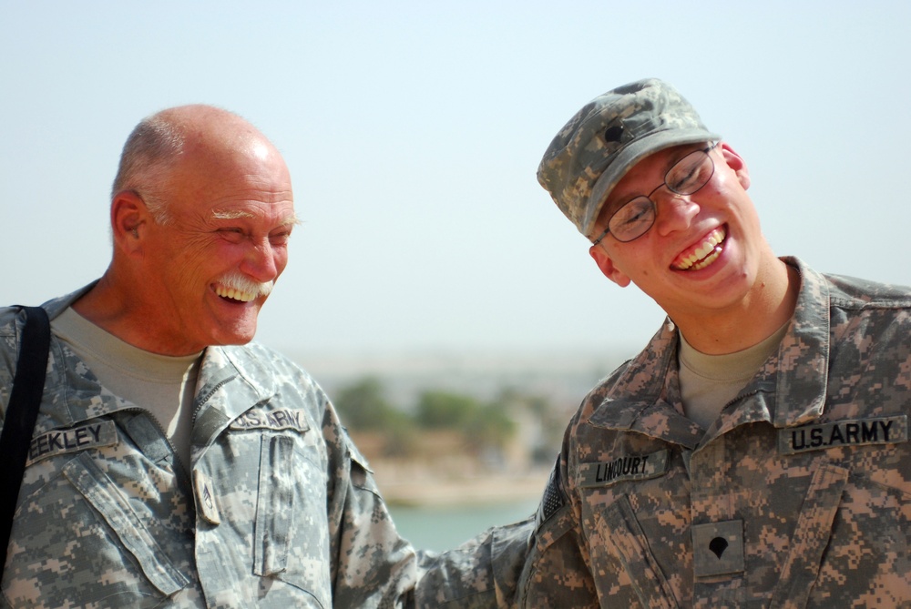 Deployed grandfather, grandson celebrate Father's Day