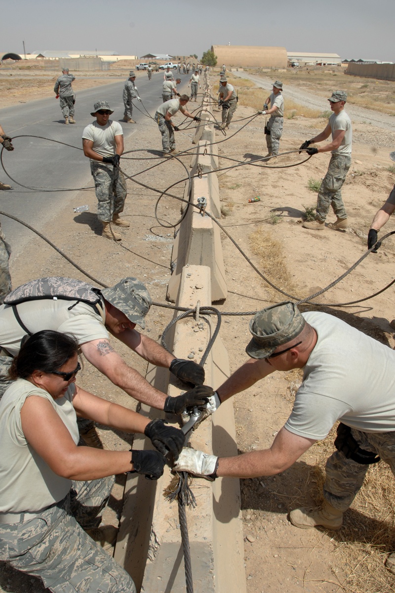 506th Air Expeditionary Group self-help project protects invaluable airfield assets, saves Air Force money