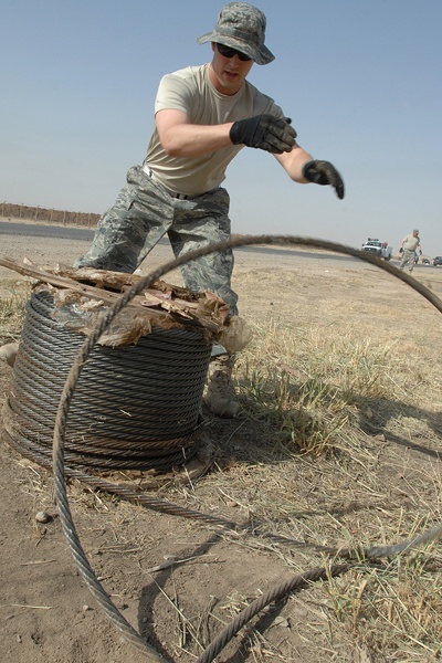 506th Air Expeditionary Group self-help project protects invaluable airfield assets, saves Air Force money