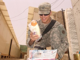 Soldier spreads the love with care packages