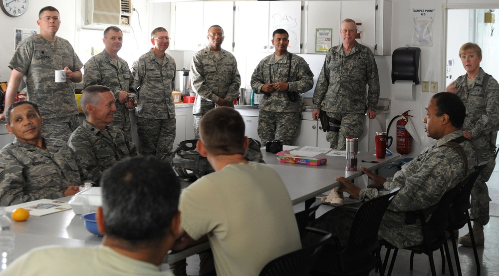 Air National Guard Airmen care for service members