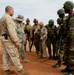 Benin, U.S. service members trade, fire weapons