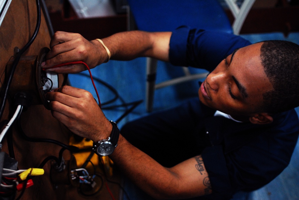 Sailors stay vigilant aboard USS Dwight D. Eisenhower