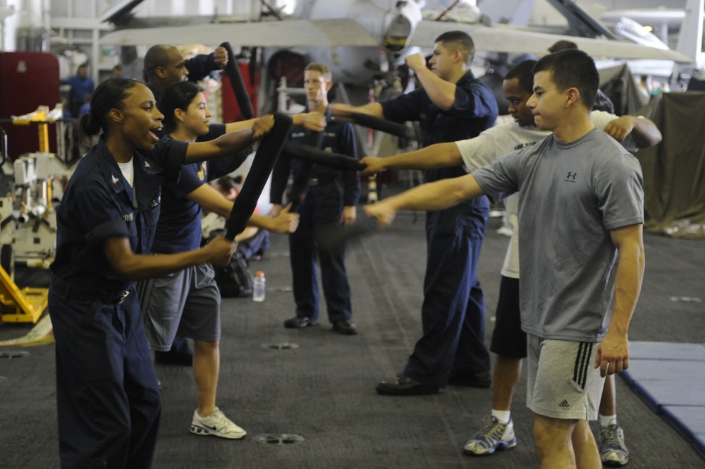 Sailors stay vigilant aboard USS Dwight D. Eisenhower