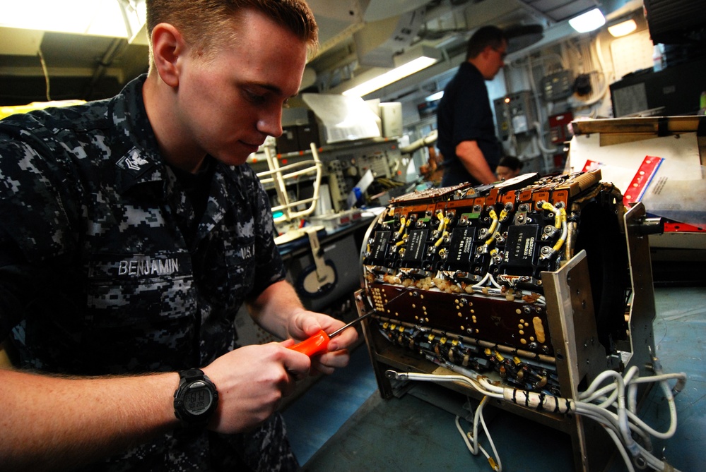 Sailors stay vigilant aboard USS Dwight D. Eisenhower