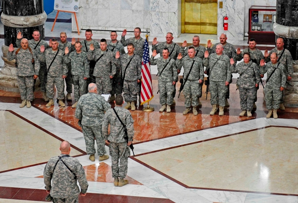 W.Va. Guard Adjutant General reenlists troops in Iraq