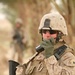 Marines conduct security patrol around Combat Outpost Viking, Iraq