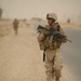 Marines conduct security patrol around Combat Outpost Viking, Iraq