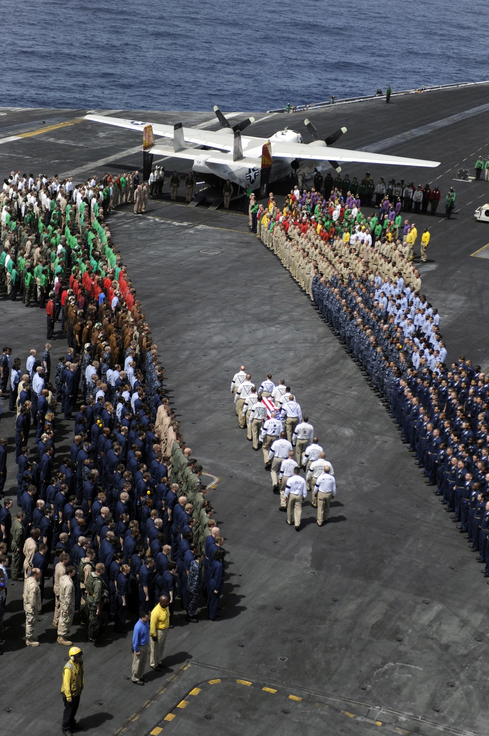 Departure Ceremony on USS Dwight D. Eisenhower