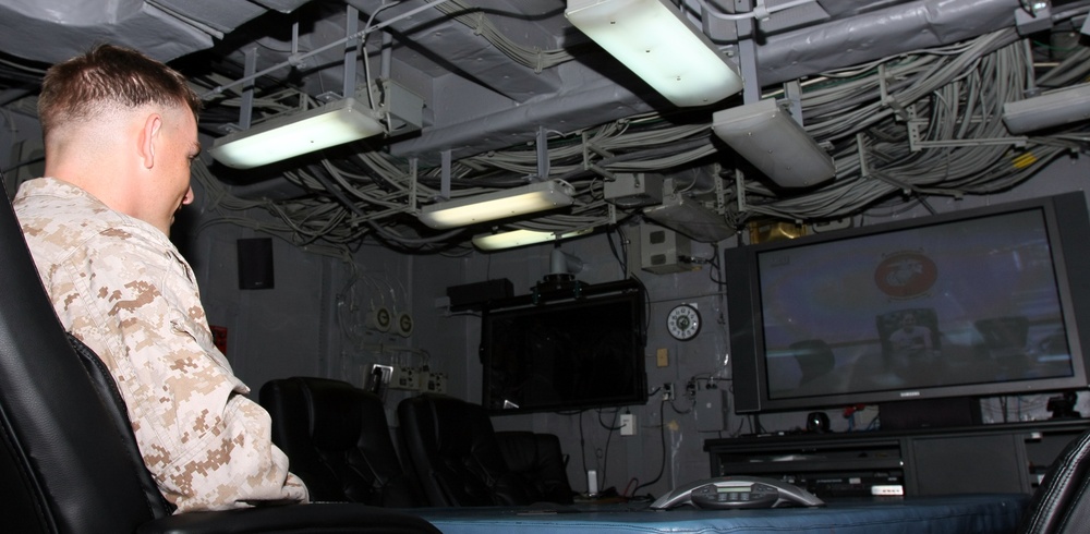 22nd Marine Expeditionary Unit grants Father's Day wish to new dads