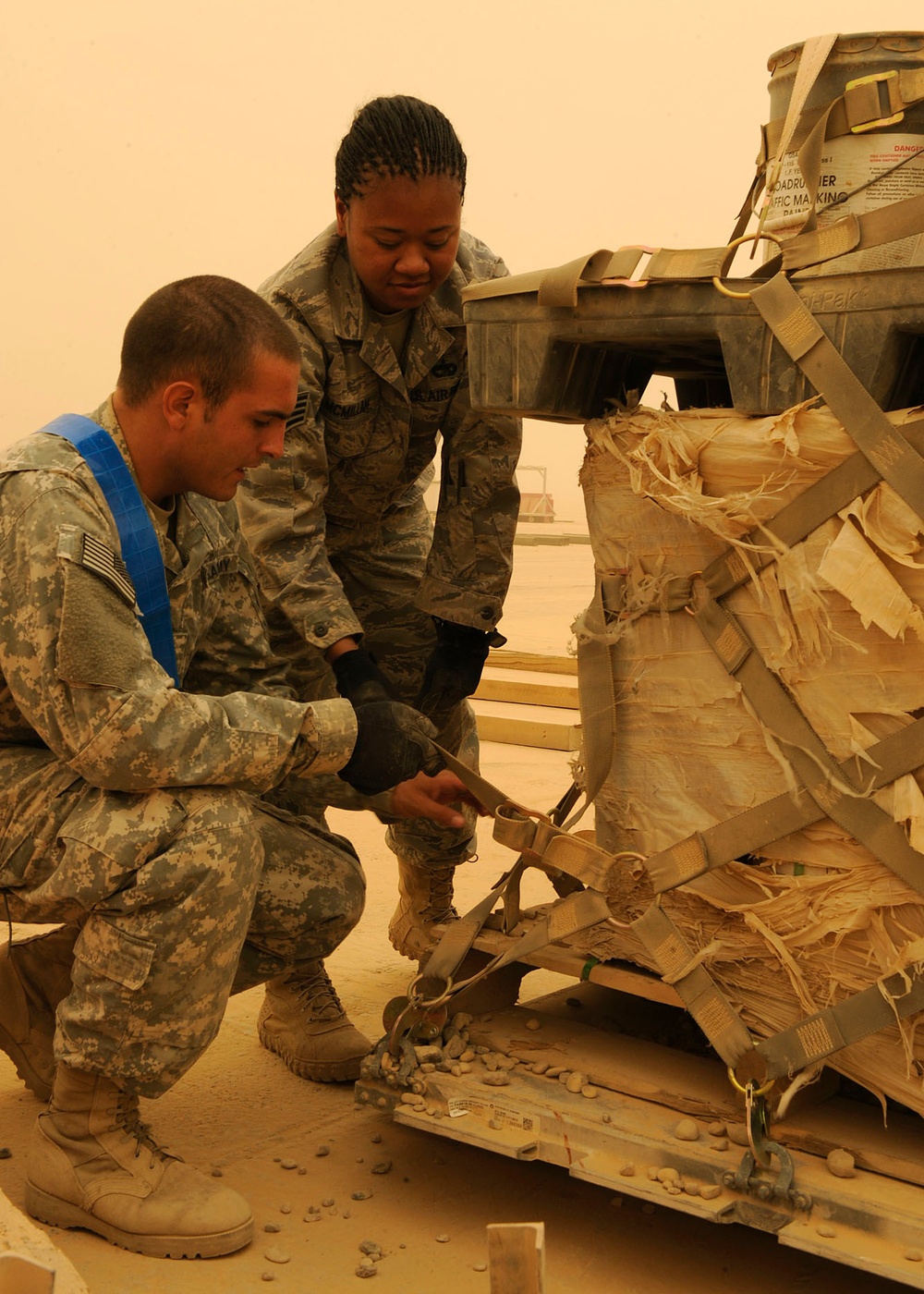 Airmen take reins on Army cargo movement mission