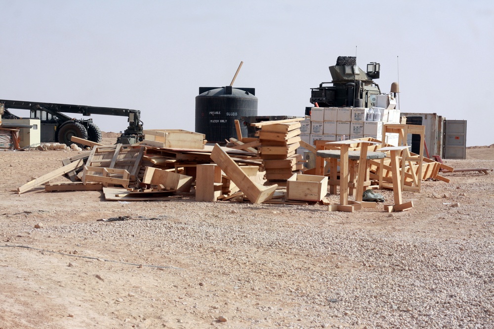 Marines begin to close down Camp Gannon, Iraq