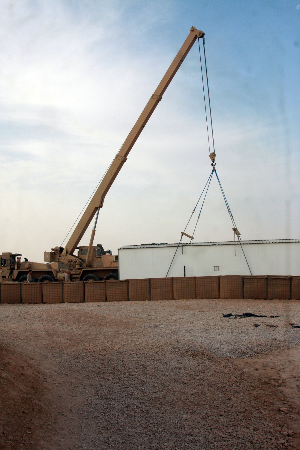 Marines begin to close down Camp Gannon, Iraq