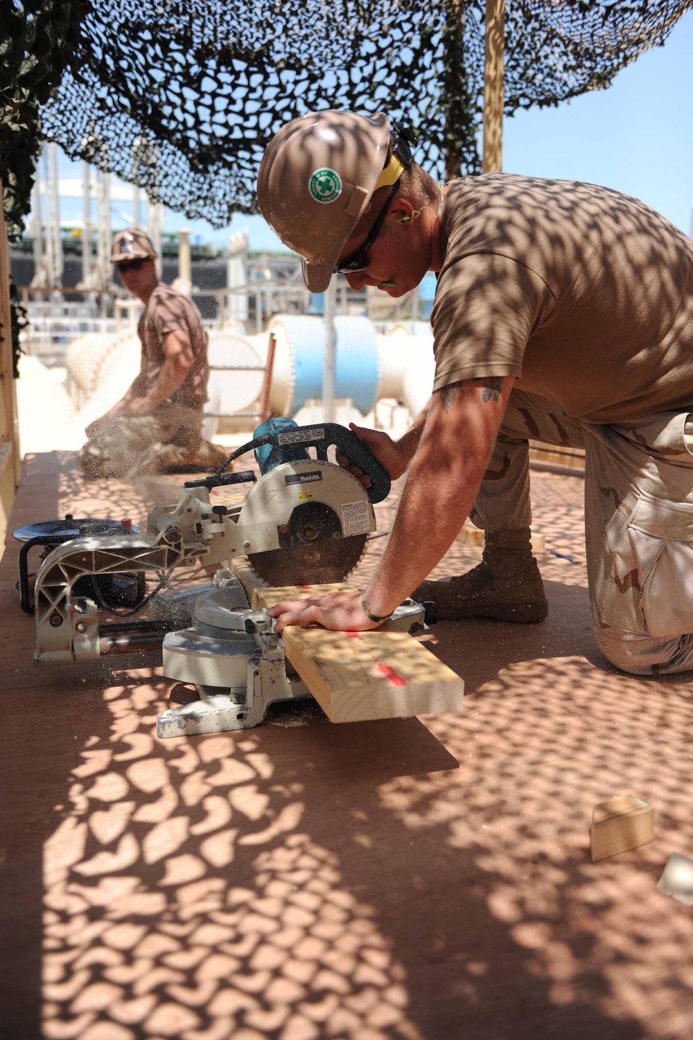 Naval Mobile Construction Battalion 11 Seabees Improve Life on Oil Platform