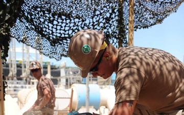 Naval Mobile Construction Battalion 11 Seabees Improve Life on Oil Platform