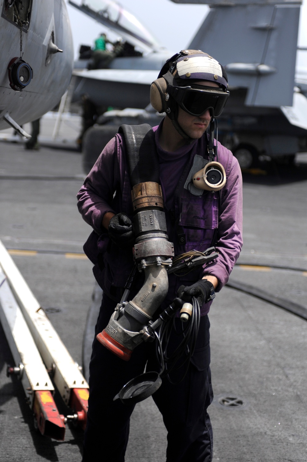 USS Dwight D. Eisenhower flight deck action