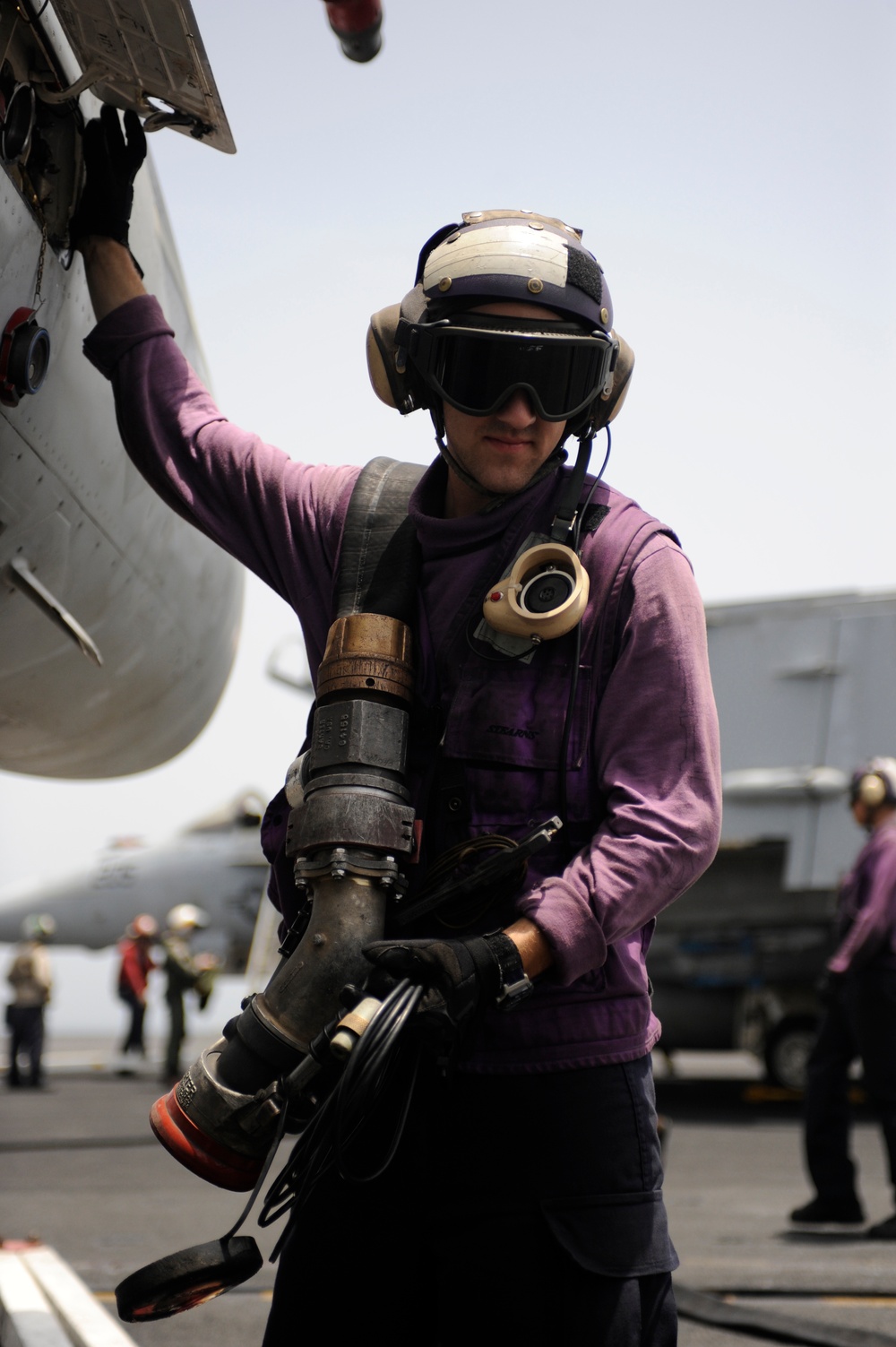 USS Dwight D. Eisenhower flight deck action