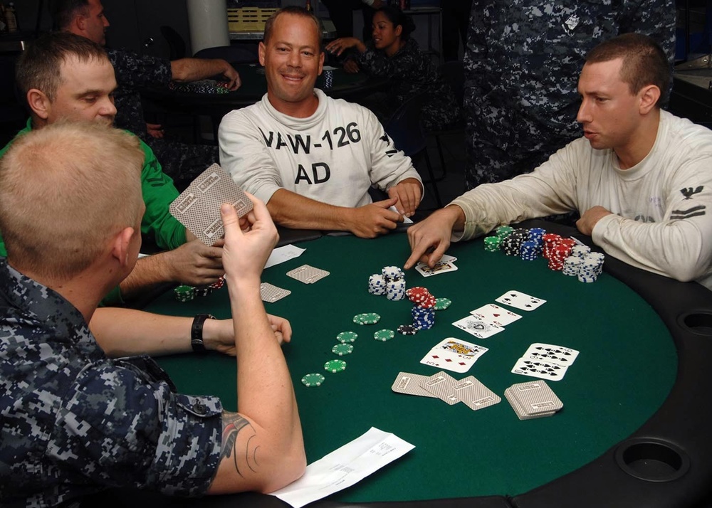 USS Harry S. Truman holds Texas Hold 'Em Poker tournament while performing Composite Training Unit Exercise