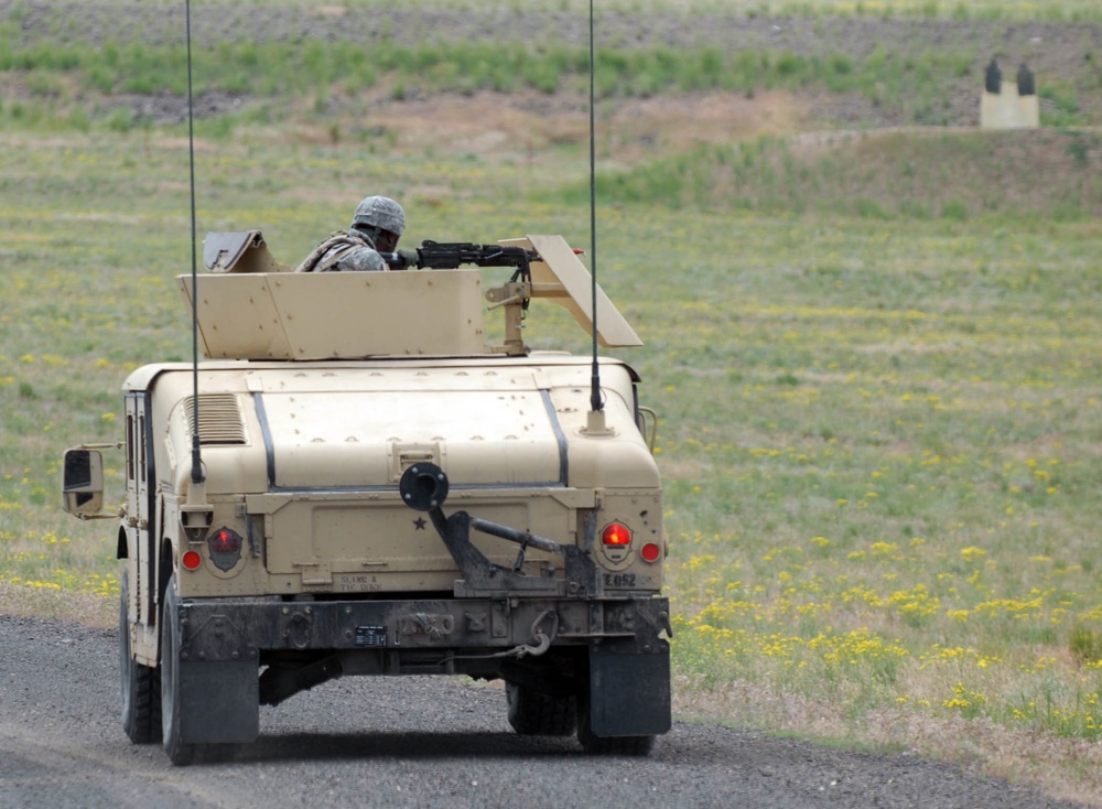 62nd Chemical Company trains on convoy operations