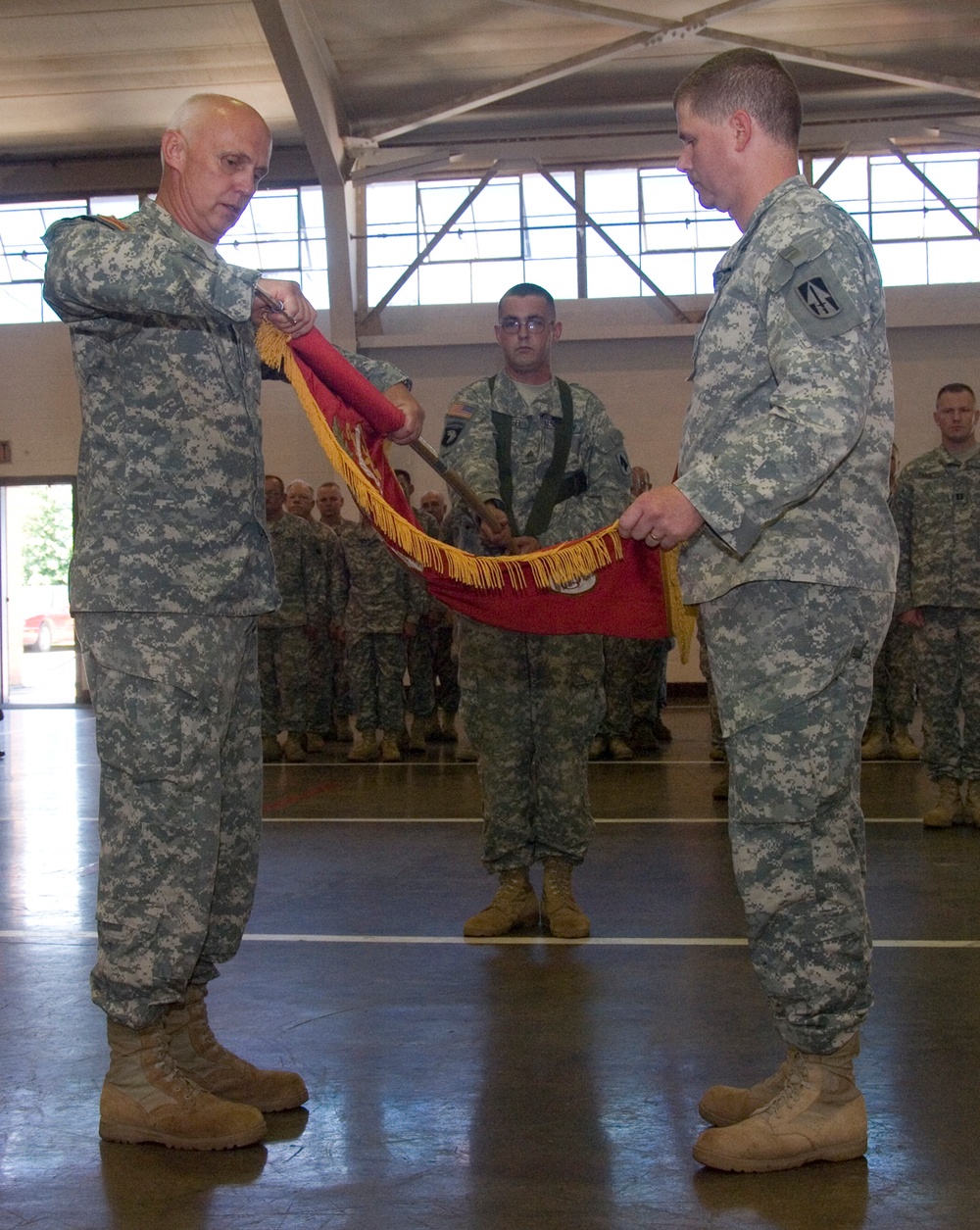 Colors Cased for the Last Time at Crawfordsville Unit
